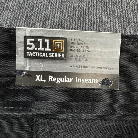 5.11 Tactical Men's Pants Ripstop TDU Relaxed Fit XL Black 74003 - Picture 9 of 16